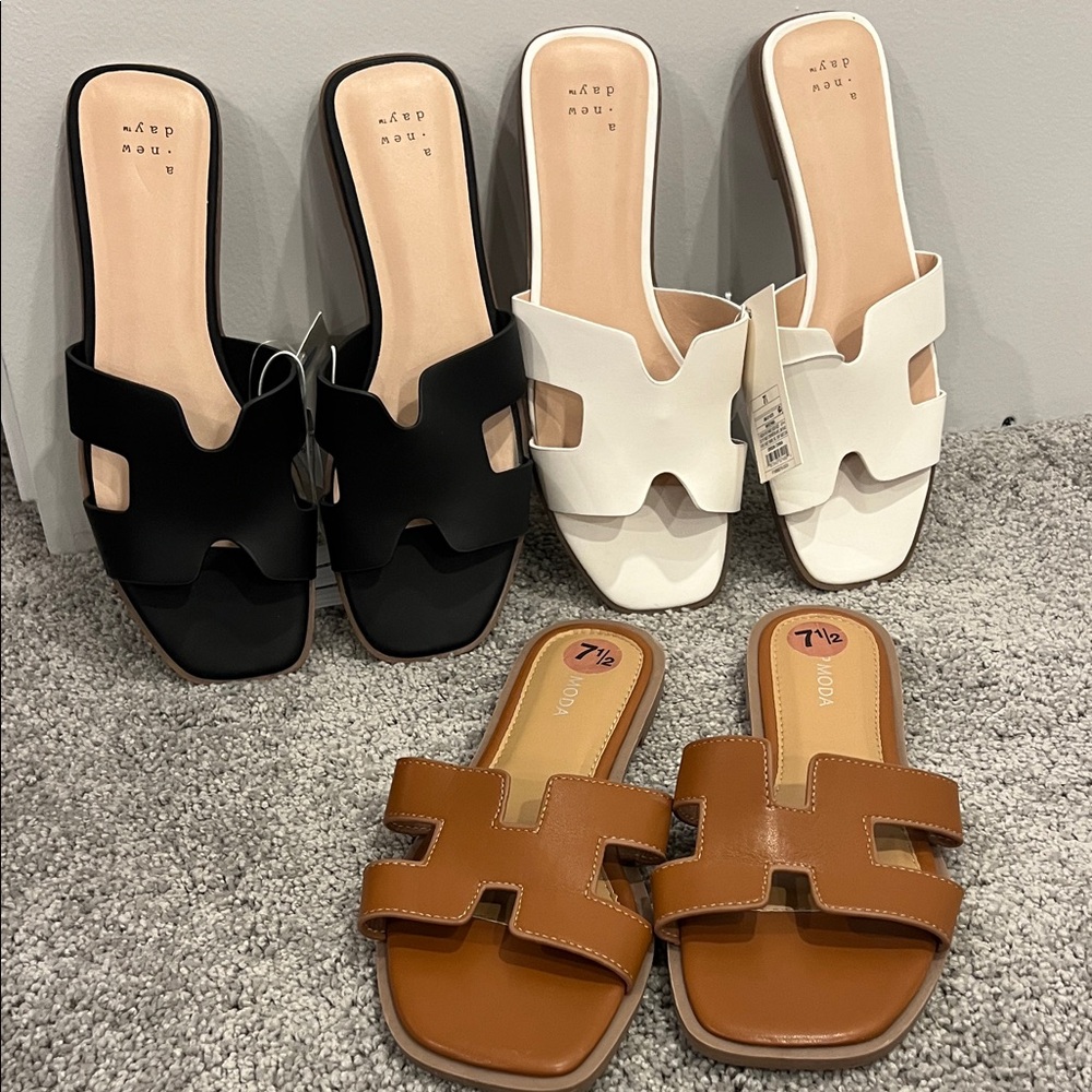 Women’s sandals- 3 pair size 7.5